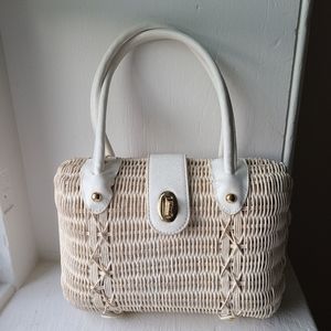 Woven Raffia Wicker Bag
